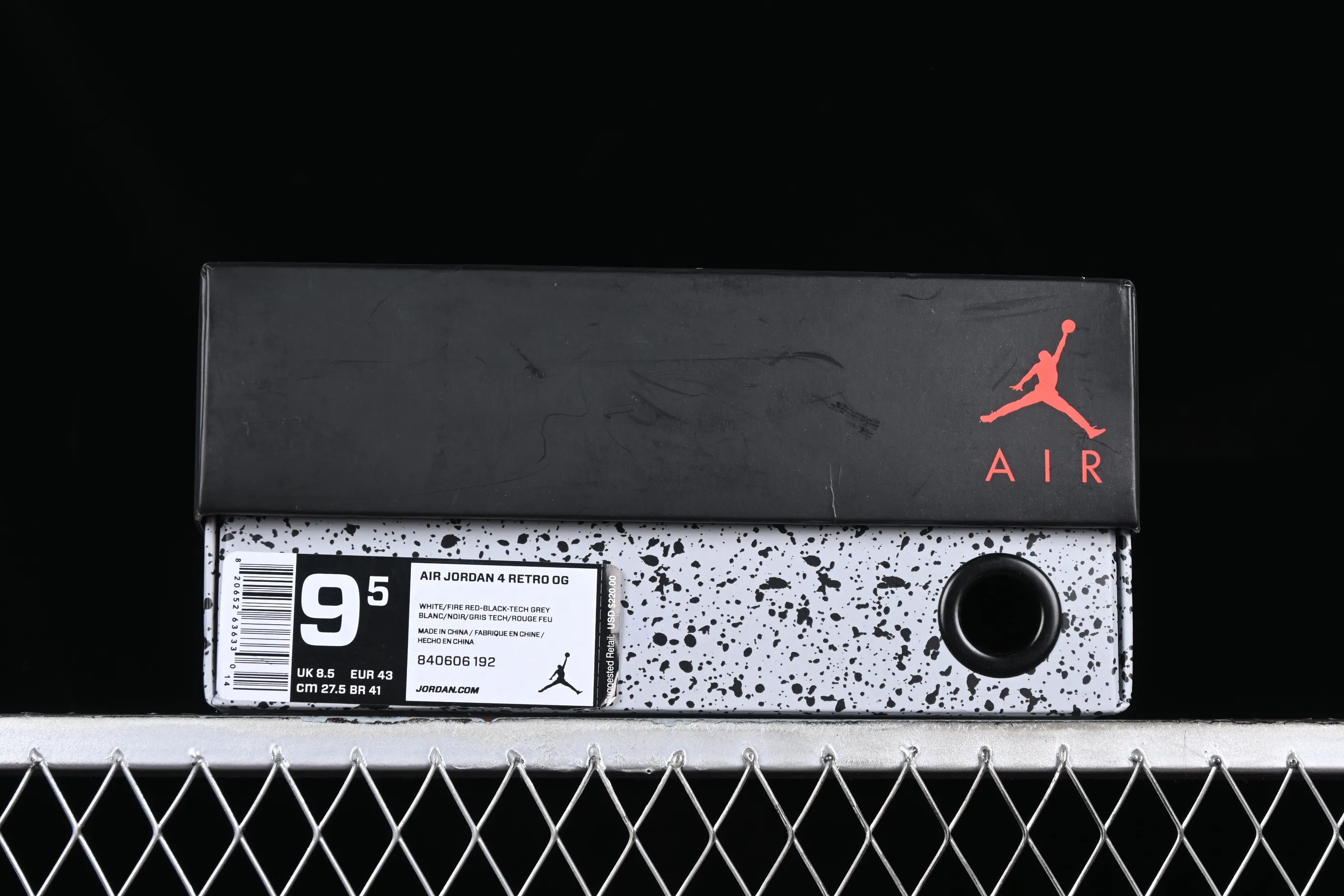 All categories Air Jordan Jordan series basketball shoes Air Jordan 4 GX foreign trade version Air Jordan 4 Retro "White Cement" AJ4 Joe 4 white cement white gray 840606-192